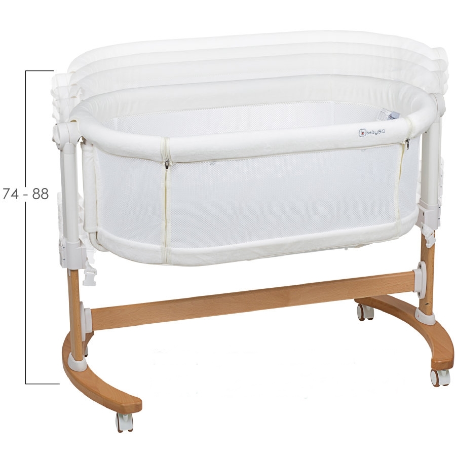 BabyGo - Patut co-sleeper 2 in 1 Amila, Creme image 6