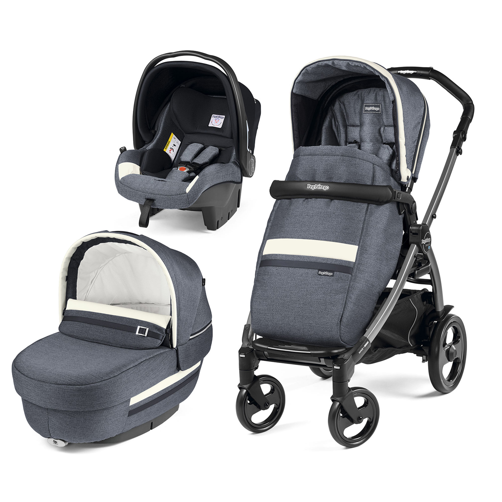 Carucior 3 in 1, Peg Perego, Book Plus 51 Titania Luxe Mirage