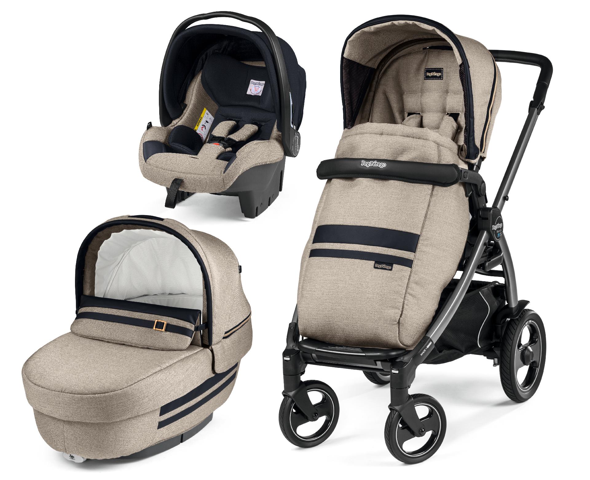Carucior 3 In 1, Peg Perego, Book Plus 51 S, Titania, Luxe Ecru