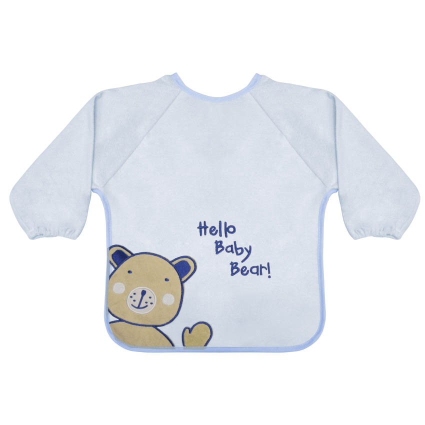 Baveta cu maneci si broderie, bumbac, Custom