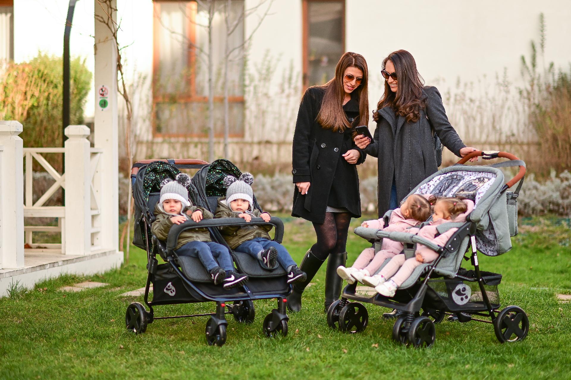 CARUCIOR PENTRU GEMENI TWIN, Steel Grey image 1