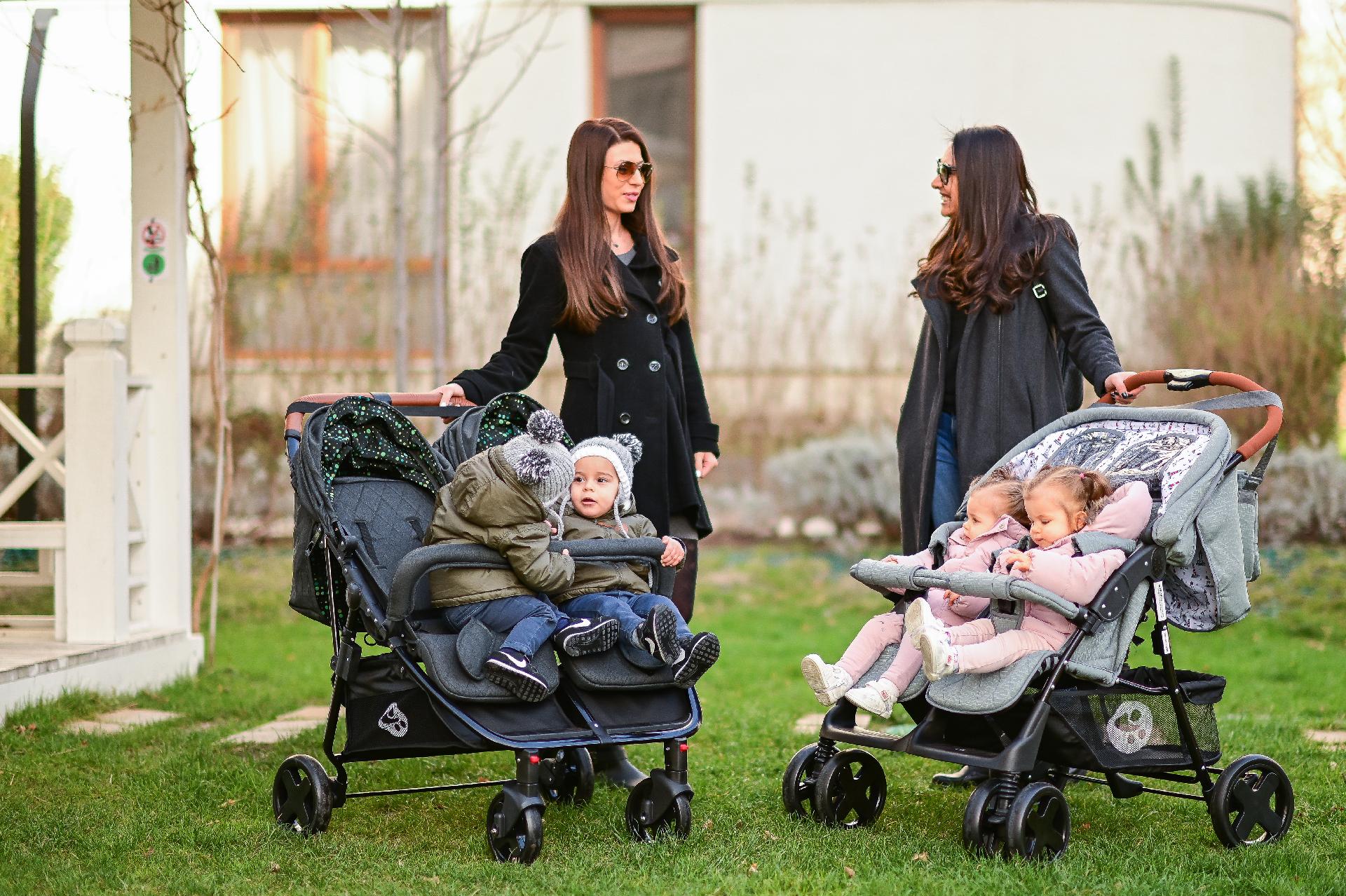 CARUCIOR PENTRU GEMENI TWIN, Steel Grey image 3