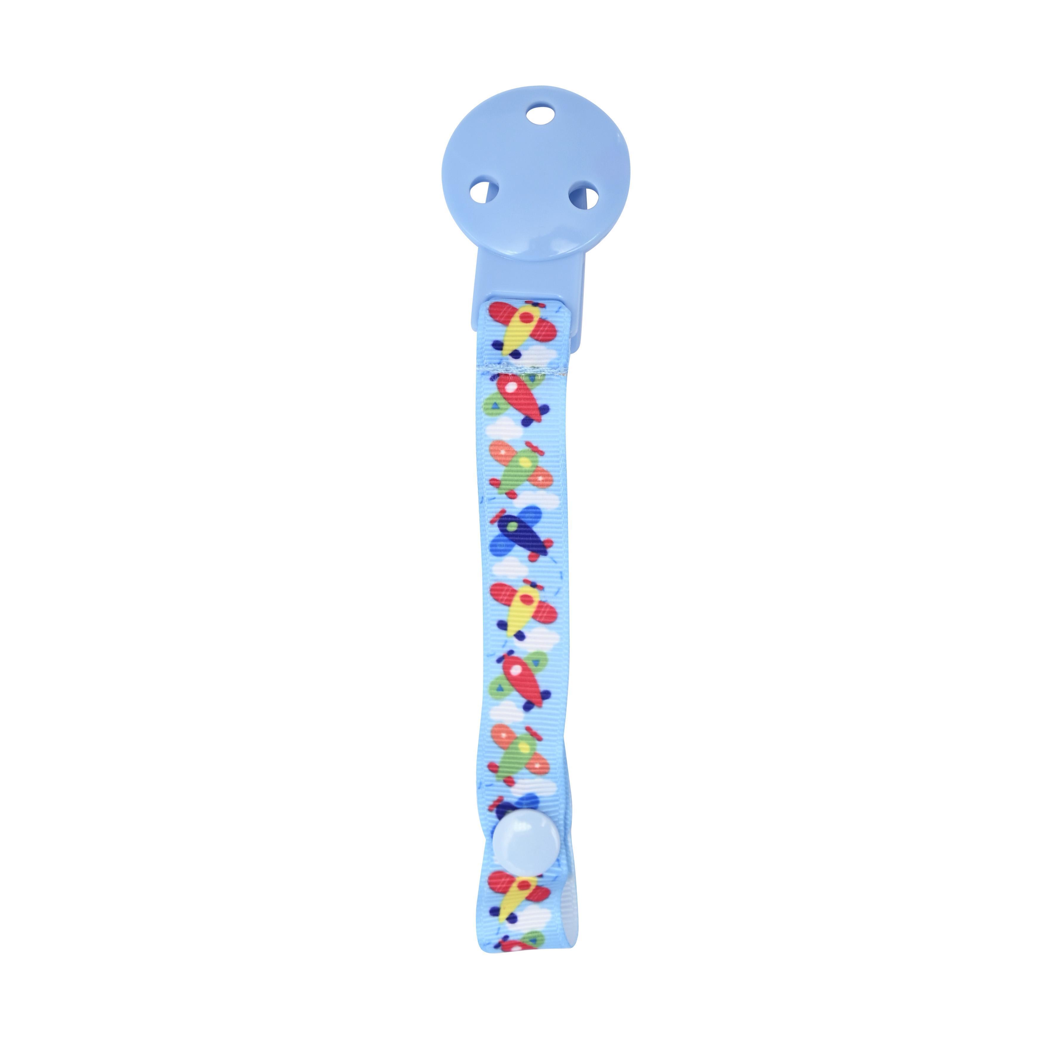 Lant cu clips pentru suzeta, 0 luni+, Blue