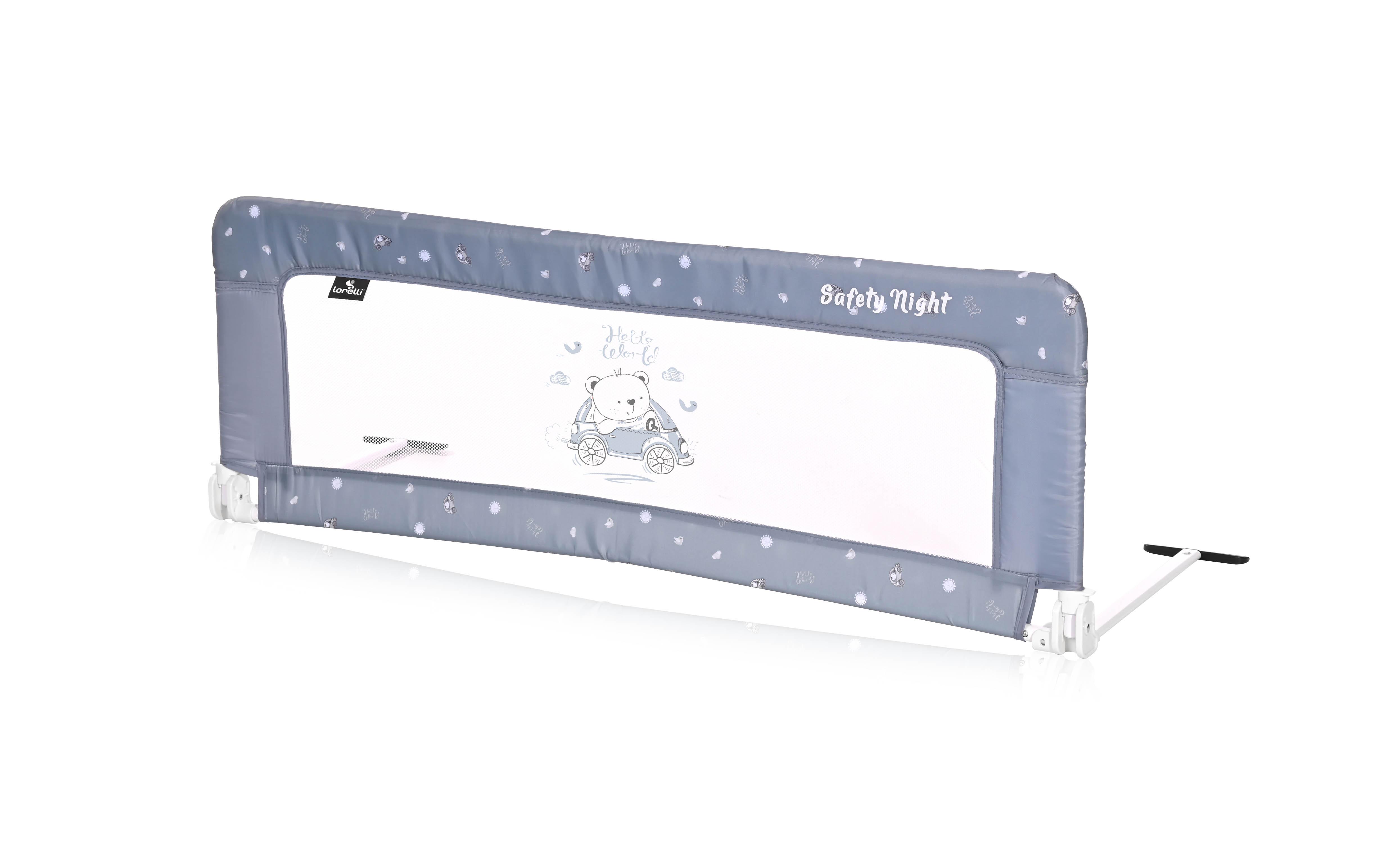 Bariera protectie pat, Safety Night, Silver Blue Car