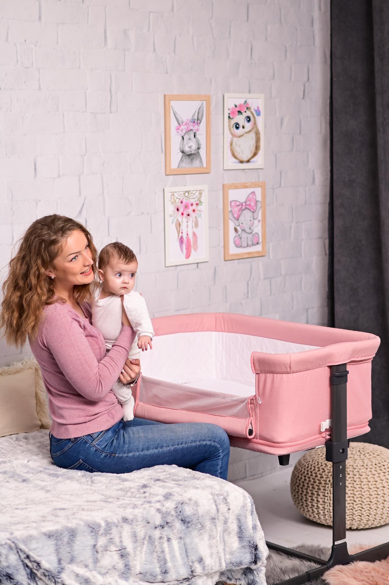 Patut 2 in 1 Co Sleeper, Milano, Pink image 7