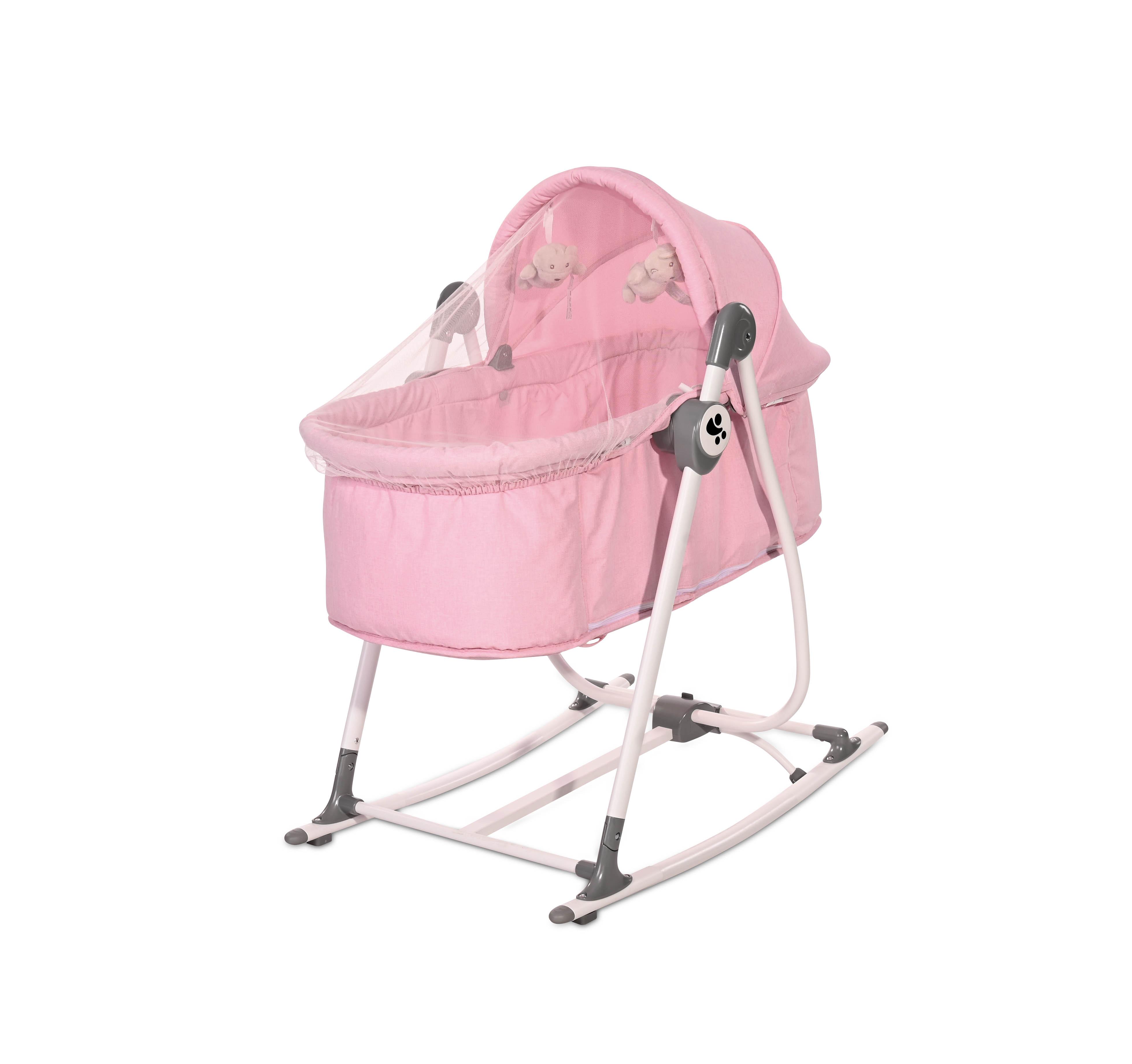 Patut leagan pentru nou nascut 2 in 1 Alicante, Pink