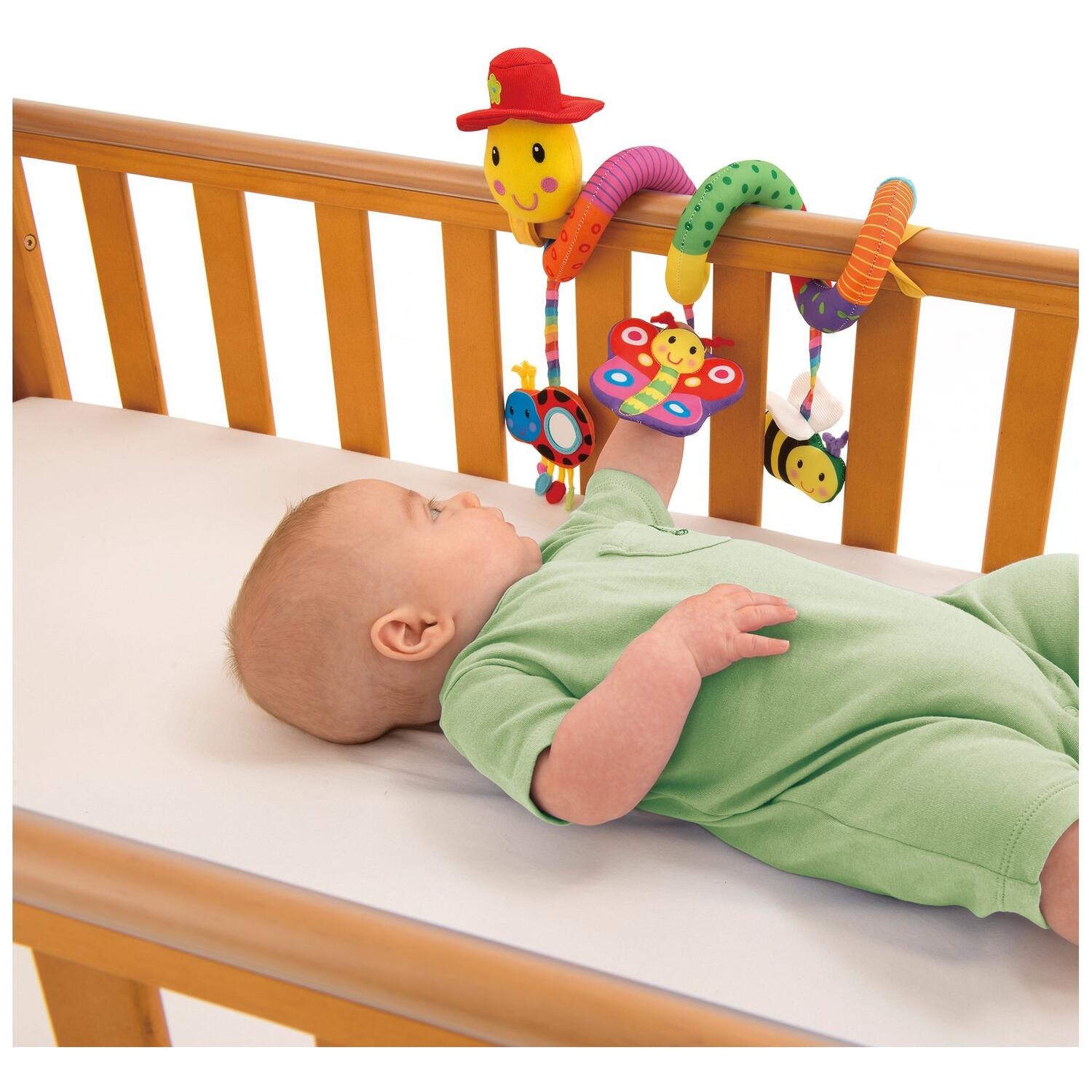 Jucarie pentru patut si carucior Wiggly Worm image 2