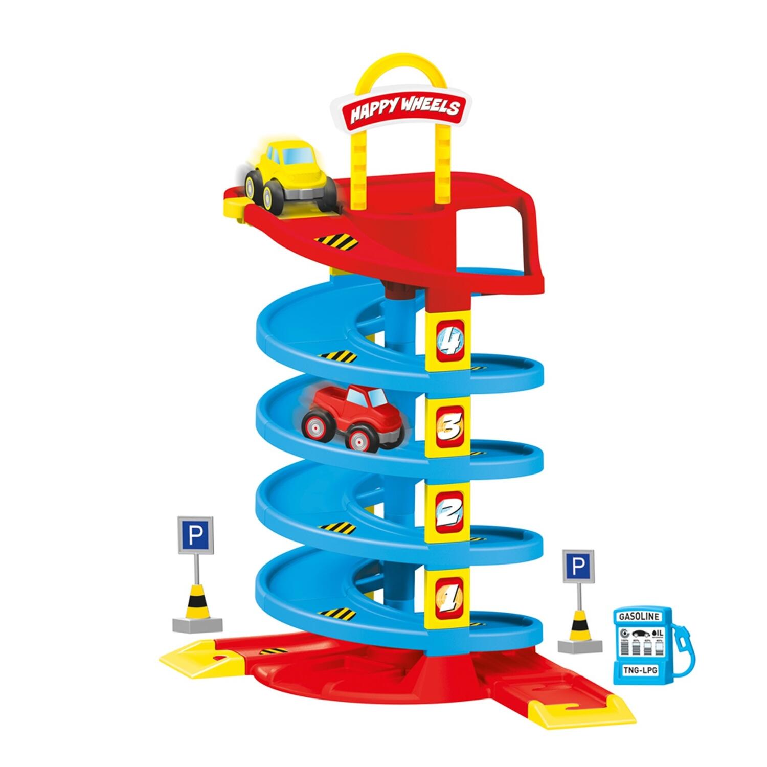 Joc de constructie - Circuit masinute (38 piese) image 3