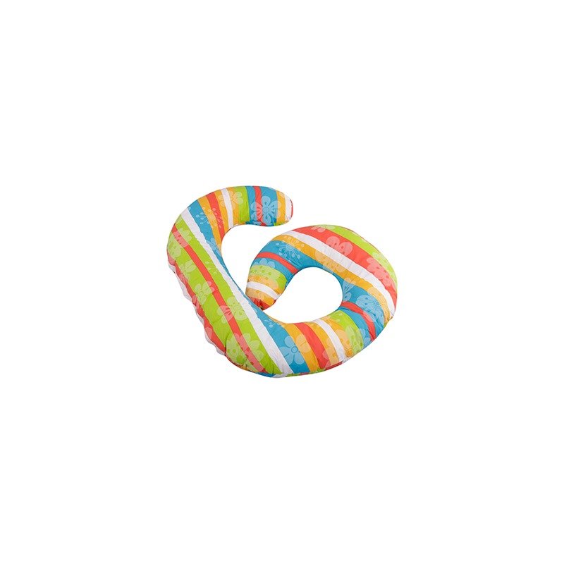BabyNeeds - Perna multifunctionala Enjoy, Cu husa detasabila din bumbac, Curcubeu image 3