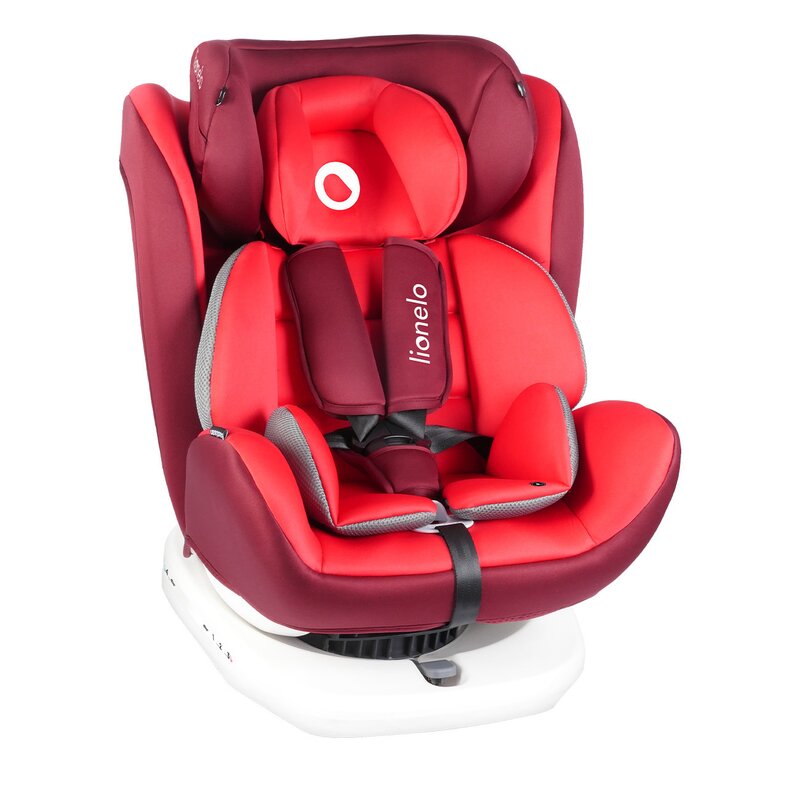 Lionelo - Scaun auto Bastiaan Pozitie de somn, Rotire 360 grade, 0-36 Kg, cu Isofix, Rosu image 7