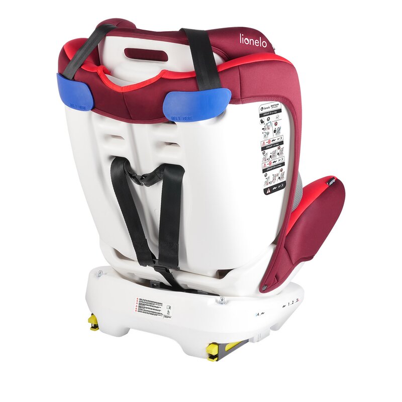 Lionelo - Scaun auto Bastiaan Pozitie de somn, Rotire 360 grade, 0-36 Kg, cu Isofix, Rosu image 9