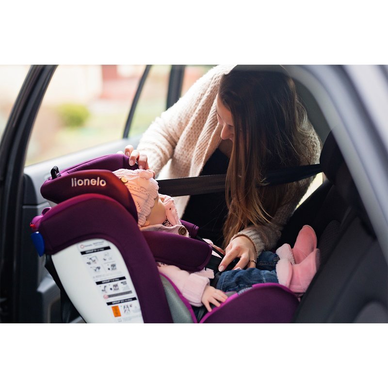 Lionelo - Scaun auto Bastiaan Pozitie de somn, Rotire 360 grade, 0-36 Kg, cu Isofix, Rosu image 23