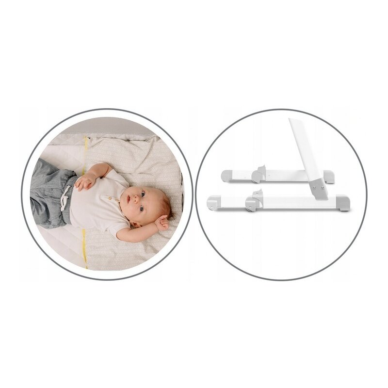 Lionelo - Patut co-sleeper Theo Dark 2 in 1, 90x50 cm, Gri image 29