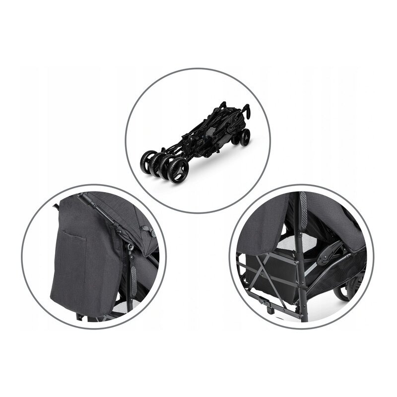 Lionelo - Carucior sport Irma Cu accesorii, Negru image 17