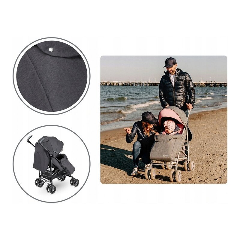 Lionelo - Carucior sport Irma Cu accesorii, Negru image 35