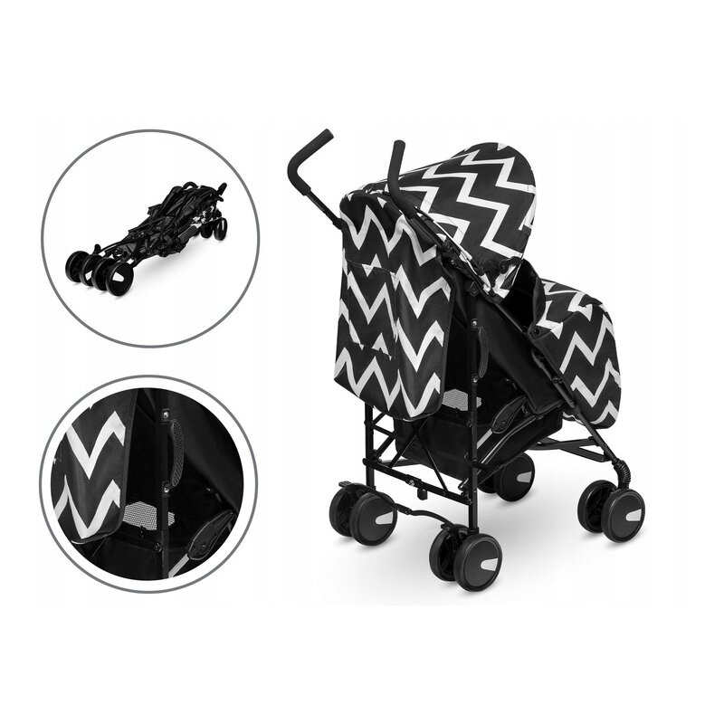 Lionelo - Carucior sport Elia Oslo Cu accesorii, Negru image 18