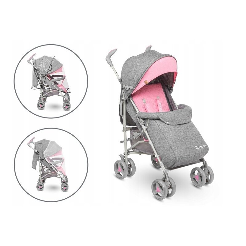 Lionelo - Carucior sport Irma Cu accesorii, Roz image 3
