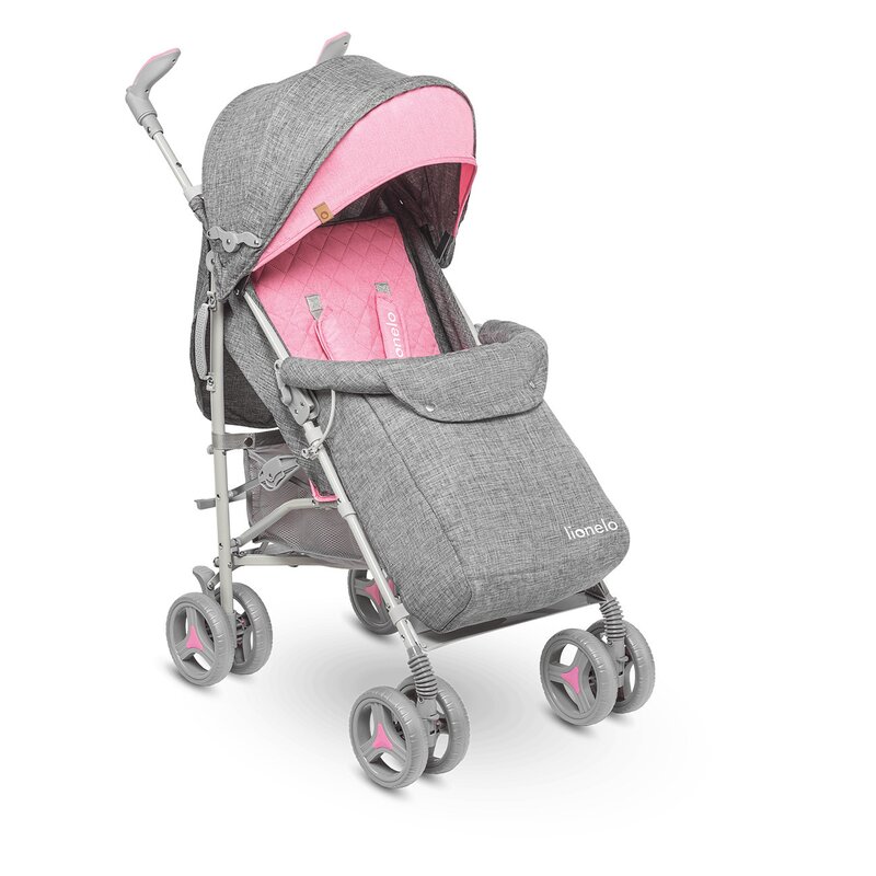 Lionelo - Carucior sport Irma Cu accesorii, Roz image 6