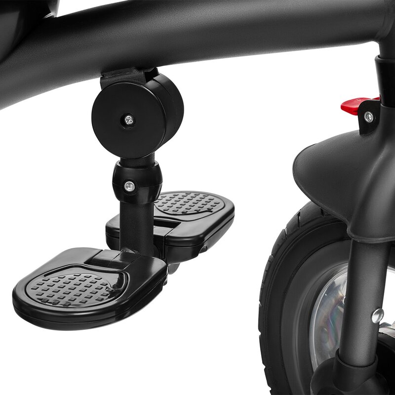Lionelo - Tricicleta Tris Candy Mecanism de pedalare libera, Suport picioare, Control al directiei, Scaun reversibil, Rotire 360 grade, Pliabila, Roz/Gri image 22