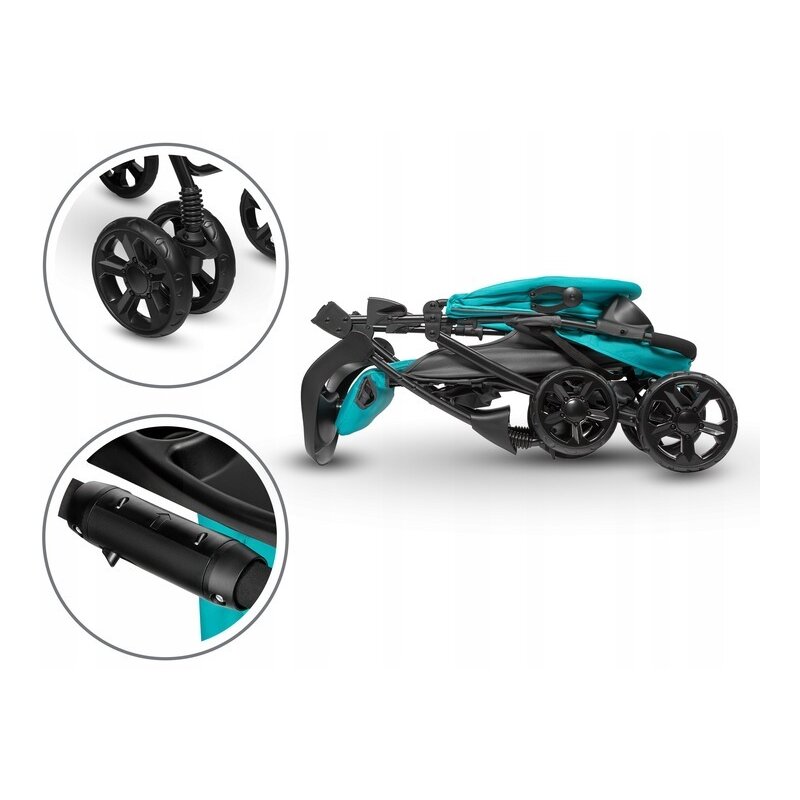 Lionelo - Carucior sport Emma Plus Vivid Cu accesorii, Turcoaz image 20