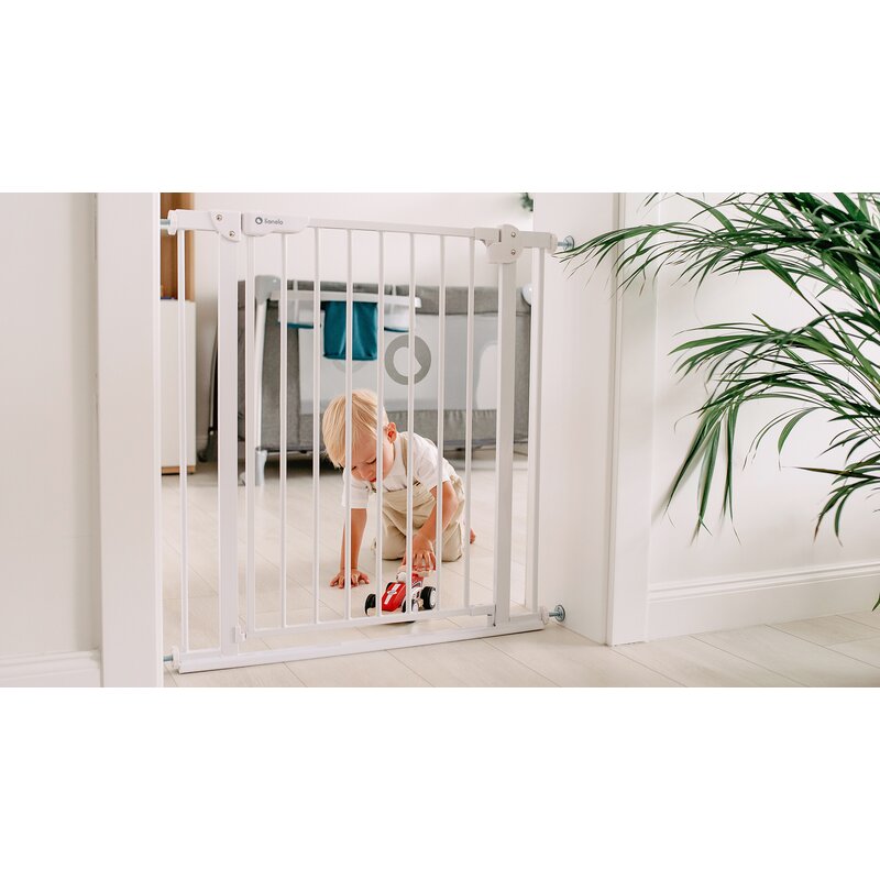 Lionelo - Poarta de siguranta prin presiune Truus Slim, 105 cm, Alb image 13