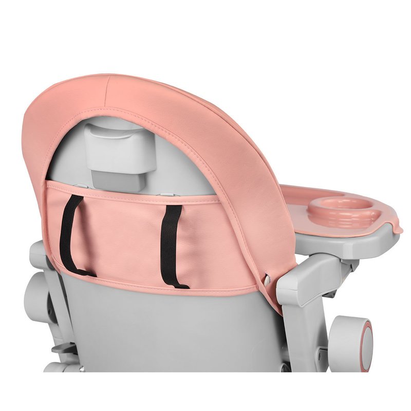 Lionelo - Scaun de masa Reglabil Cora Bubblegum Pliabil din Metal, Plastic, Bumbac, Roz image 12