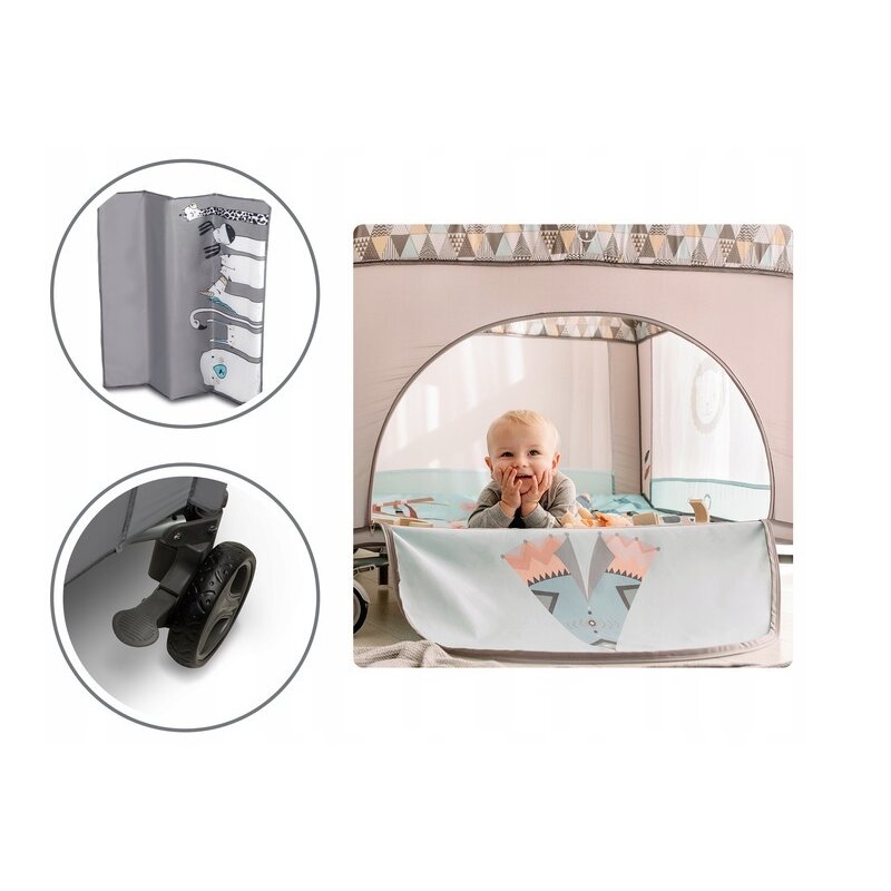 Lionelo - Tarc de joaca Sofie, Grey Scandi image 13