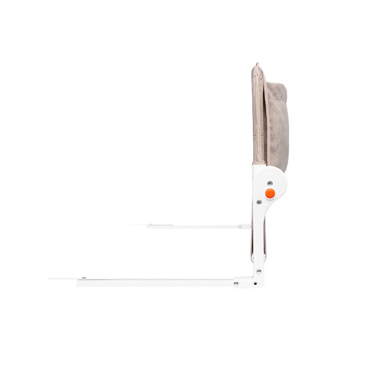Lionelo - Bariera protectie pat Eva , Cu buzunar accesorii, 150x35 cm, Bej image 6