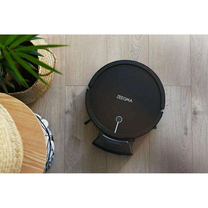 Zeegma - Robot de aspirare cu aplicatie WiFi si rezervor de apa, 1500 PA, Zonder Robo, Negru image 2