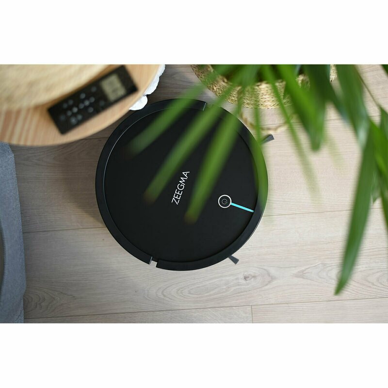 Zeegma - Robot de aspirare cu aplicatie WiFi si rezervor de apa, 1500 PA, Zonder Robo, Negru image 4