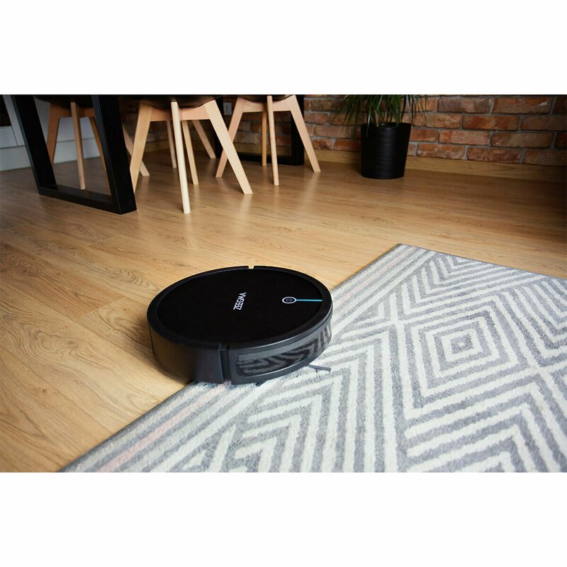 Zeegma - Robot de aspirare cu aplicatie WiFi si rezervor de apa, 1500 PA, Zonder Robo, Negru image 5