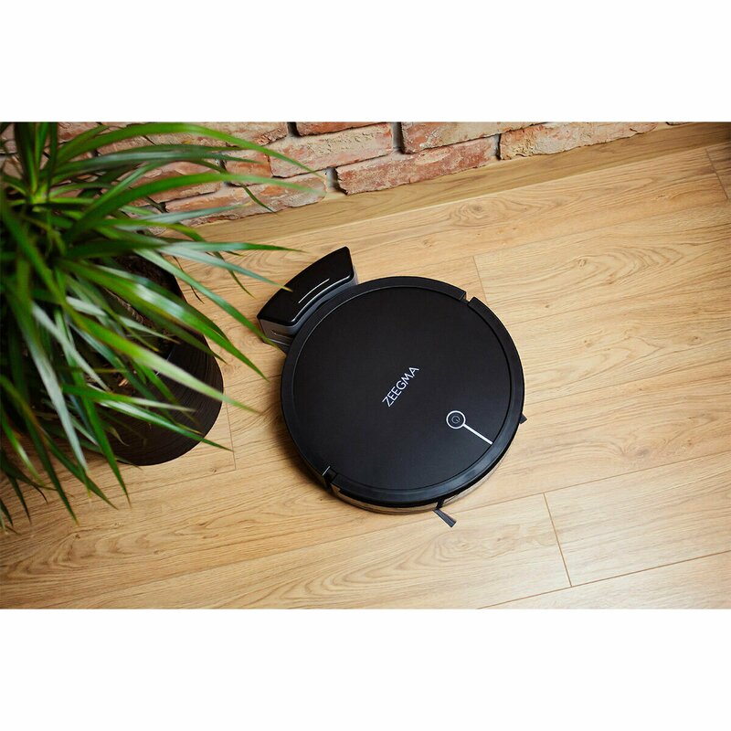 Zeegma - Robot de aspirare cu aplicatie WiFi si rezervor de apa, 1500 PA, Zonder Robo, Negru image 7