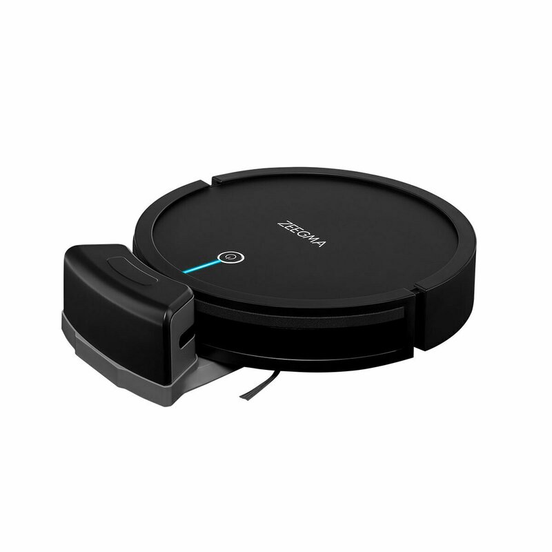 Zeegma - Robot de aspirare cu aplicatie WiFi si rezervor de apa, 1500 PA, Zonder Robo, Negru image 9