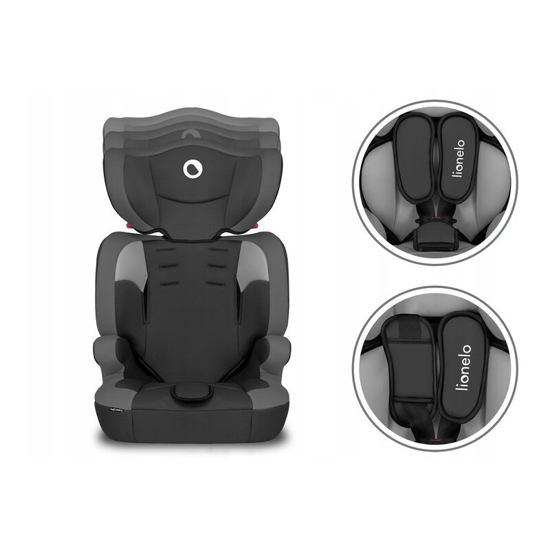 Lionelo - Scaun auto Levi One Spatar detasabil, 9-36 Kg, Negru image 13