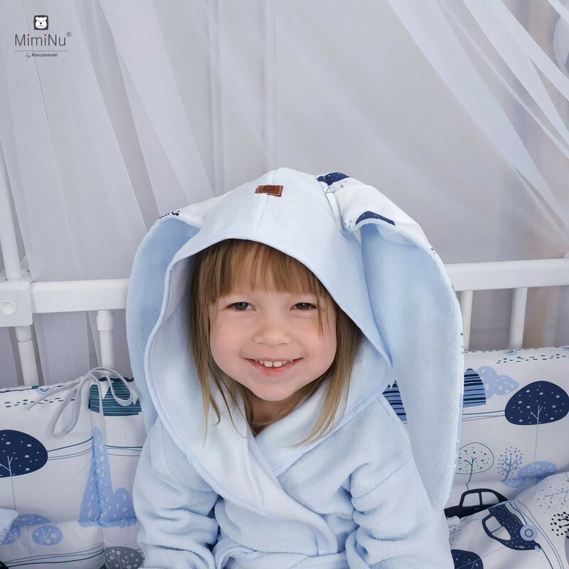 MimiNu - Halat de baie cu urechi, 6 - 24 luni, Grey/Childrens Journey grey image 2