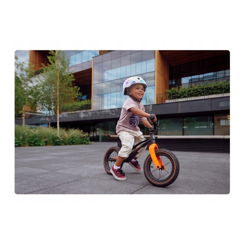 Lionelo - Bicicleta cu roti gonflabile, fara pedale, 12 , Bart Air , Negru image 11