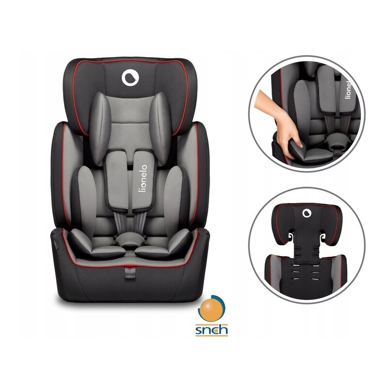 Lionelo - Scaun auto Levi Simple Sporty, 9-36 Kg, Negru image 8