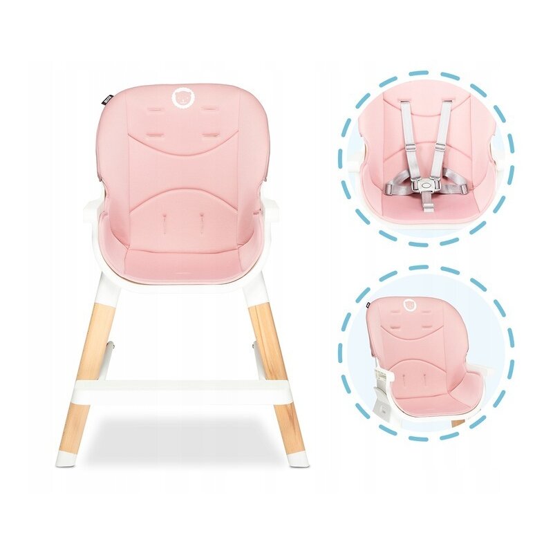 Lionelo - Scaun de masa Reglabil Mona Bubblegum, Roz image 16