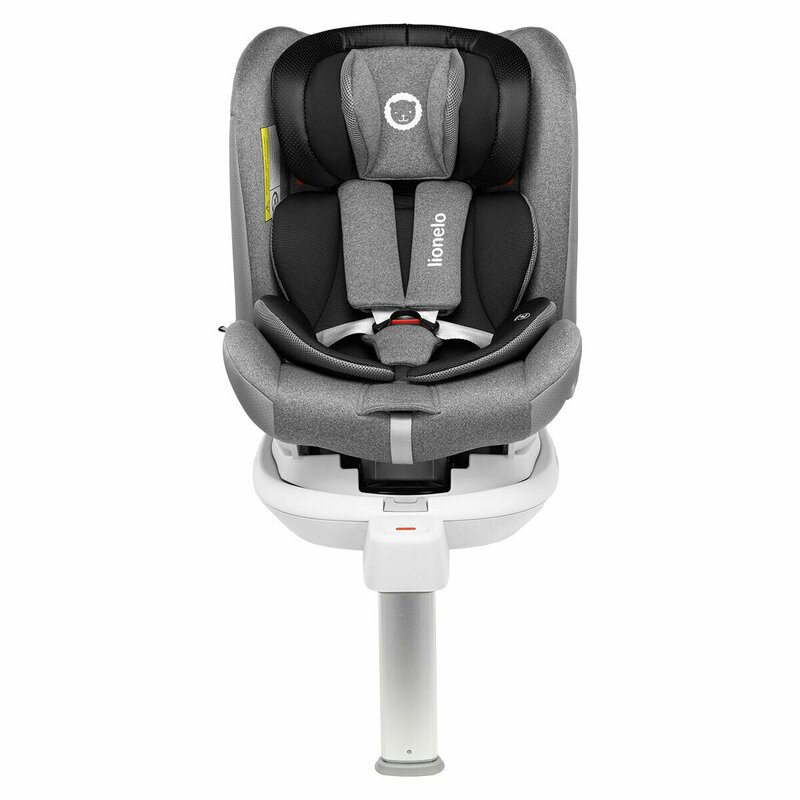 Lionelo - Scaun auto Braam Stone Pozitie de somn, Protectie laterala, Rotire 360 grade, 0-36 Kg, cu Isofix, Gri image 14