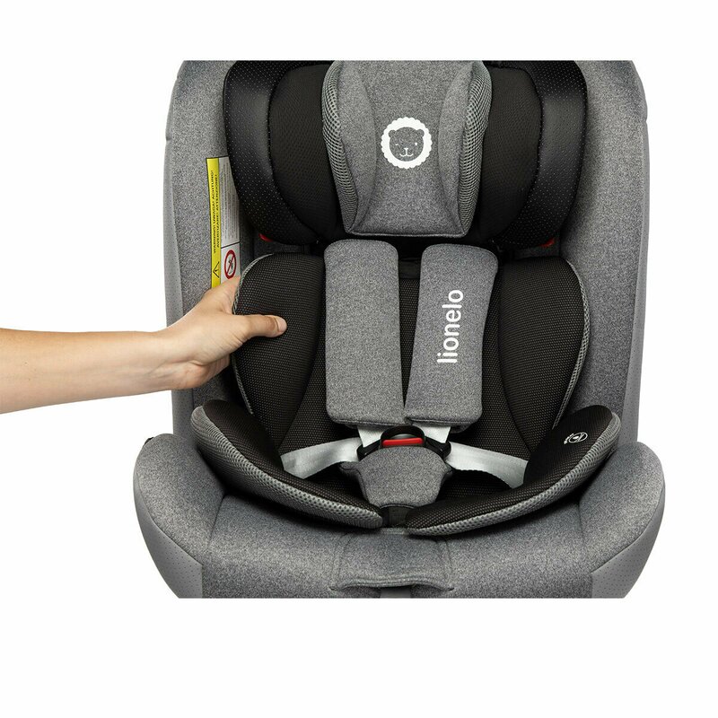 Lionelo - Scaun auto Braam Stone Pozitie de somn, Protectie laterala, Rotire 360 grade, 0-36 Kg, cu Isofix, Gri image 22