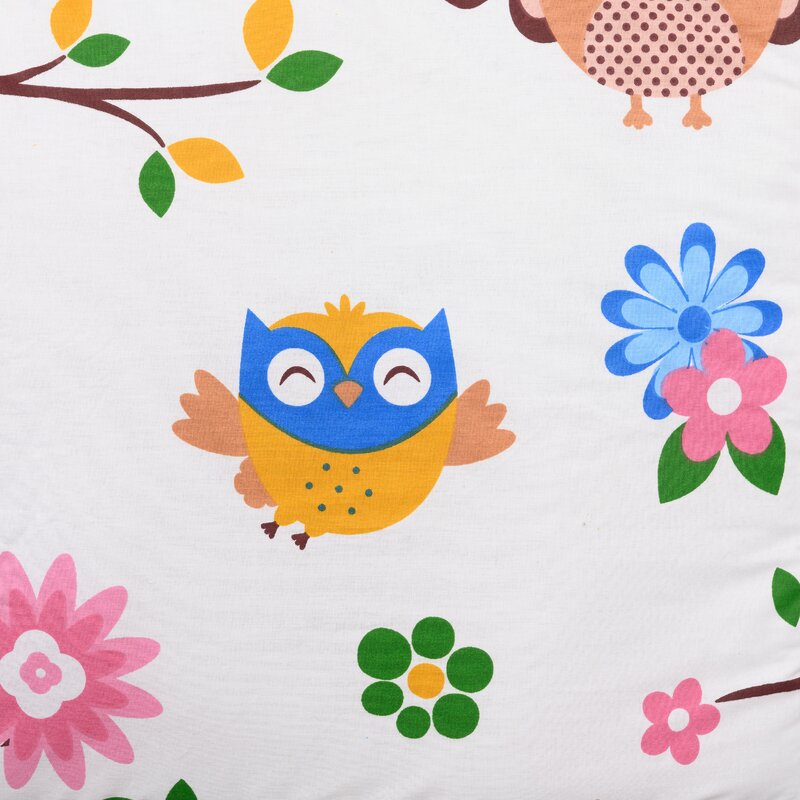 Babyneeds - Set aparatori pat, 120x60 cm, Bufnitele vesele, Alb image 5