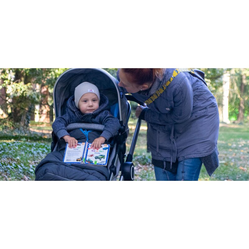 Petite&Mars - Sac de iarna 100x48 cm, extensibil Jibot, 3 in 1, Black image 10