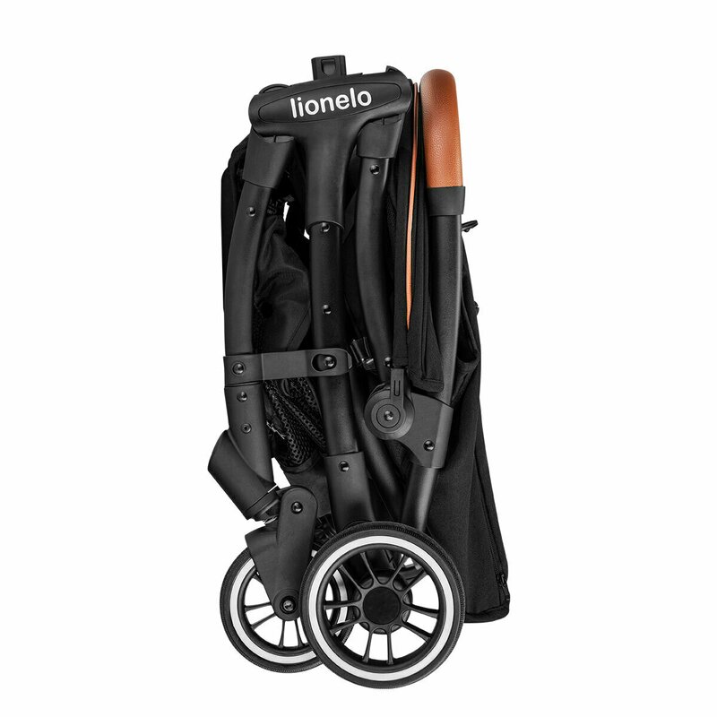 Lionelo - Carucior sport Julie One, De la nastere, Cu accesorii, Cadru din aluminiu, 0-22 kg, Negru image 18