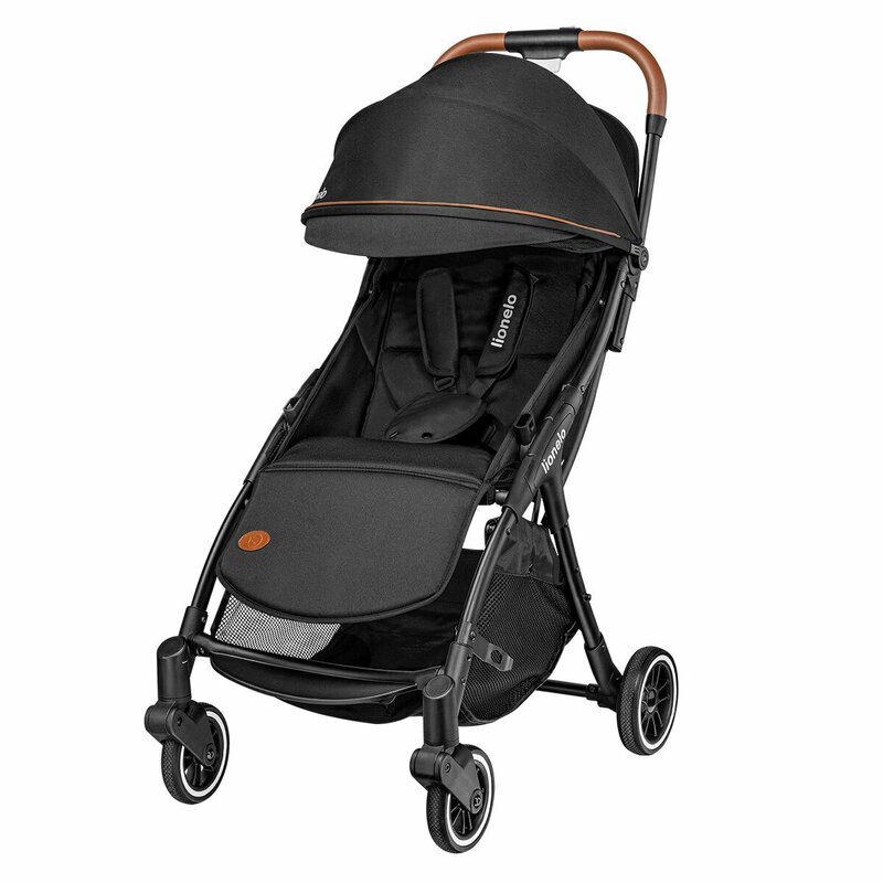 Lionelo - Carucior sport Julie One, De la nastere, Cu accesorii, Cadru din aluminiu, 0-22 kg, Negru image 19