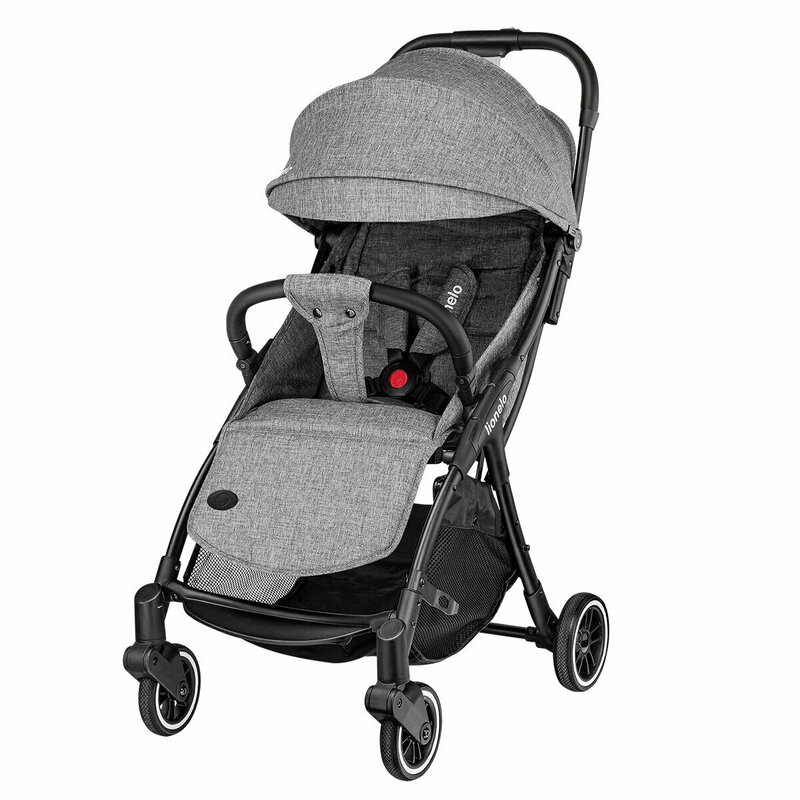 Lionelo - Carucior sport Julie One, De la nastere, Cu accesorii, Cadru din aluminiu, 0-22 kg, Gri image 16