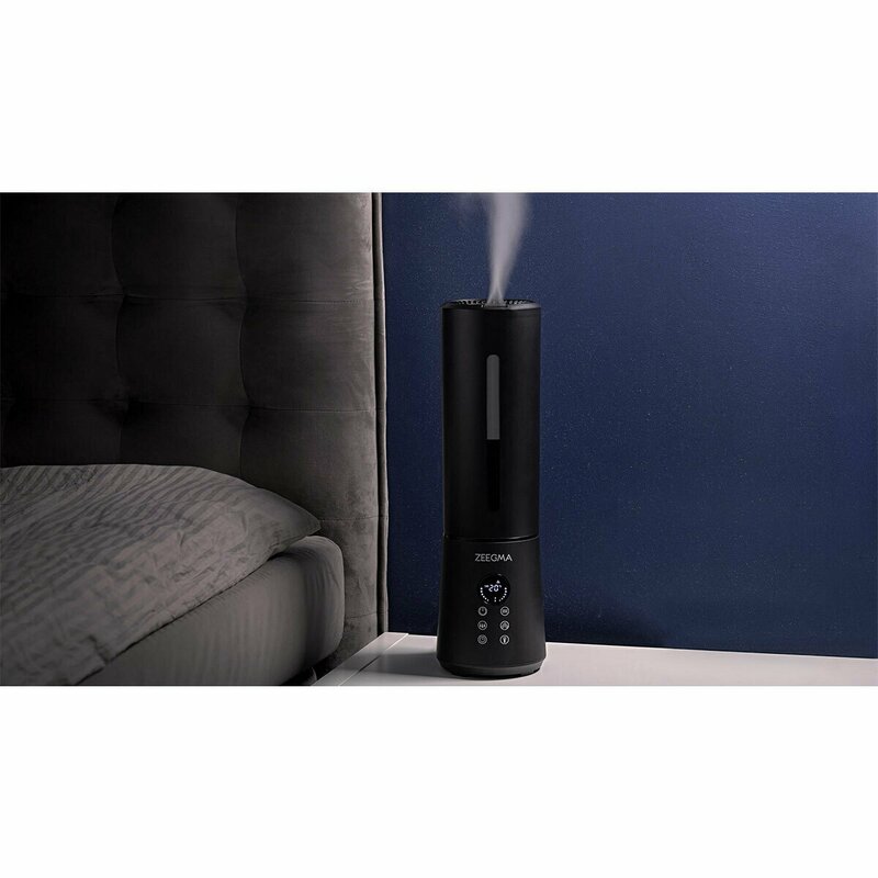 Zeegma - Umidificator ultrasonic Vers, functii de ionizare si aromaterapie, Negru image 6