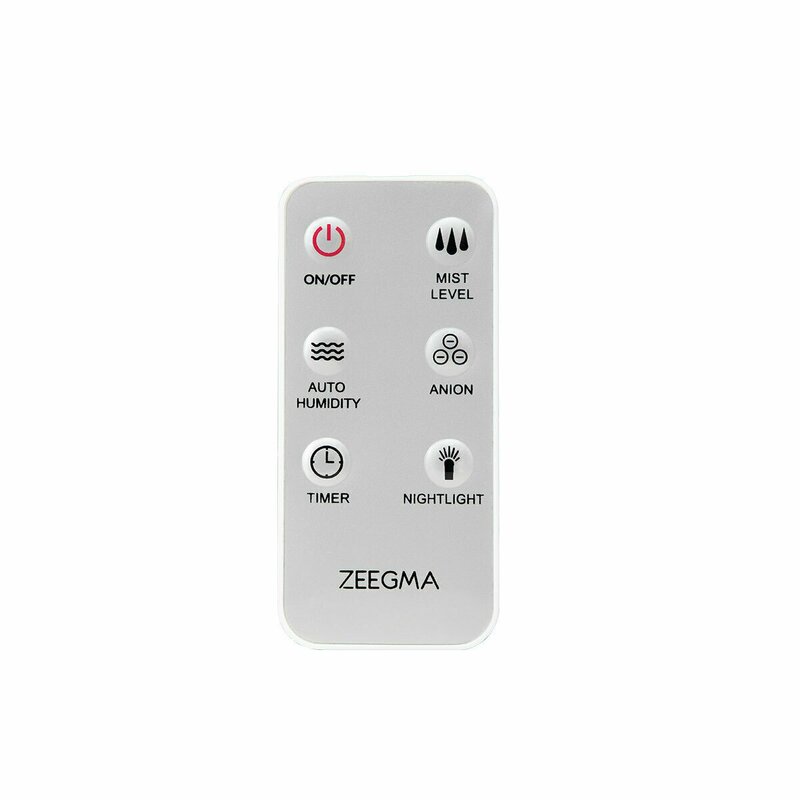 Zeegma - Umidificator ultrasonic Vers, functii de ionizare si aromaterapie, Alb image 6