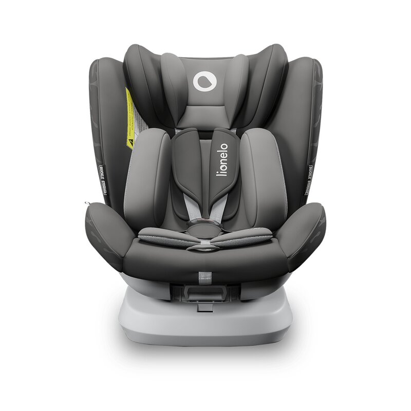 Lionelo - Scaun auto Bastiaan One Pozitie de somn, Protectie laterala, Rotire 360 grade, Top Tether, 0-36 Kg, cu Isofix, Gri image 5