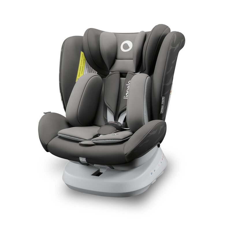 Lionelo - Scaun auto Bastiaan One Pozitie de somn, Protectie laterala, Rotire 360 grade, Top Tether, 0-36 Kg, cu Isofix, Gri image 6
