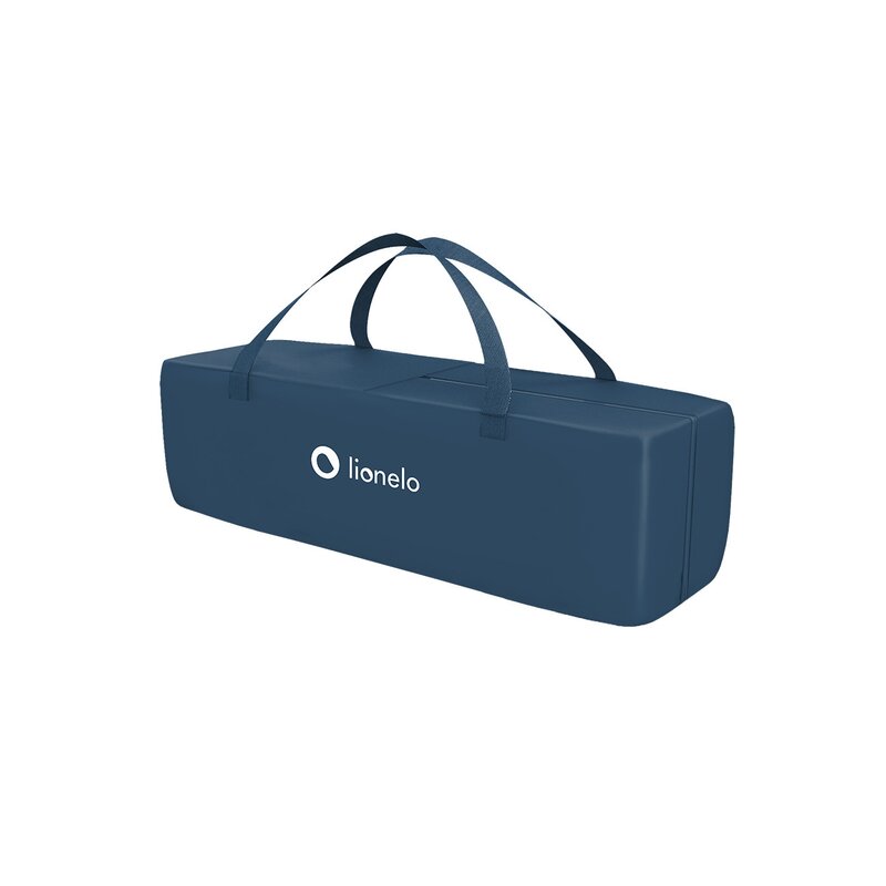 Lionelo - Patut pliant cu un nivel Stefi Navy din Metal, Poliester, 120x60 cm, Albastru image 11